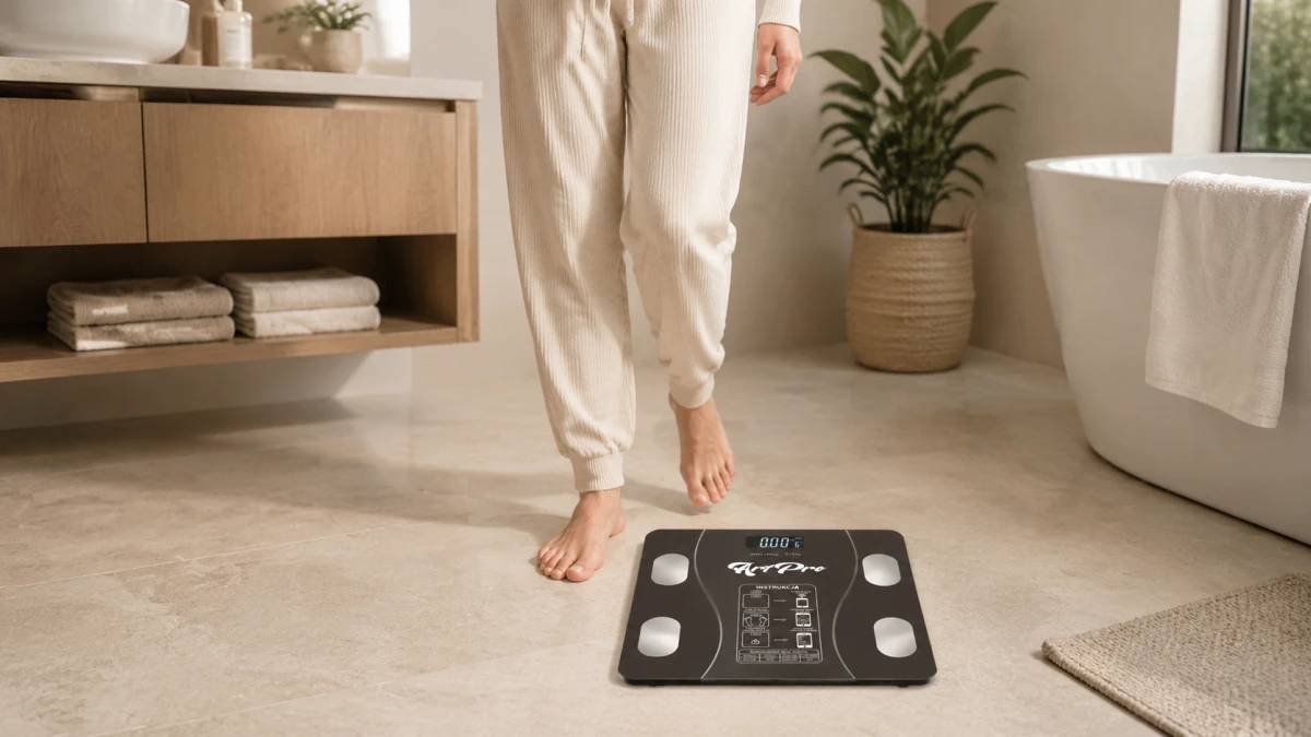 Svarstyklės Extralink Home, Smart bathroom scale, Bluetooth aprašymas - Prekės nuotrauka