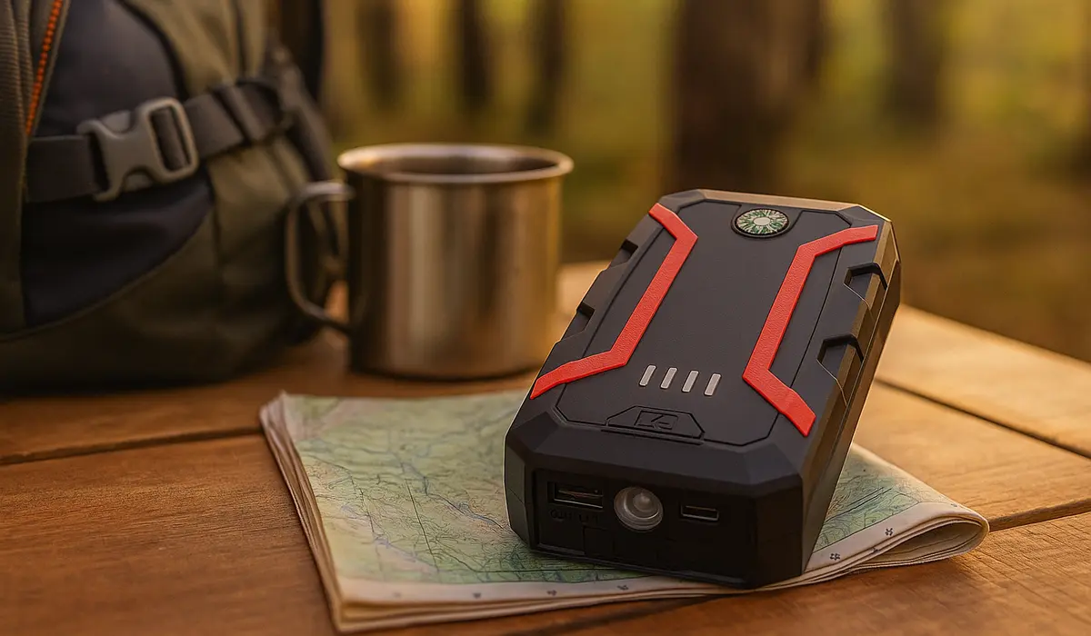 Extralink Jump 2 Car Jump Starter Power Bank, 22.2 Wh 14.8V, 600 A aprašymas - Prekės nuotrauka