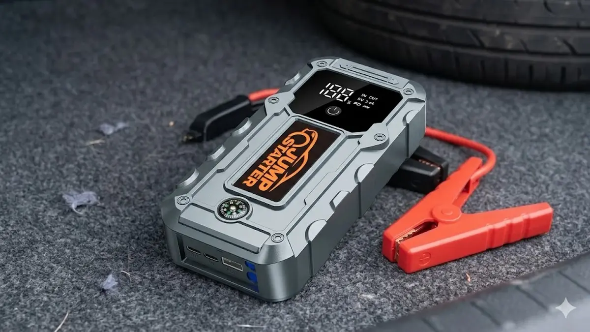 EXTRALINK JUMP 34 CAR BATTERY BOOSTER AND POWERBANK aprašymas - Prekės nuotrauka