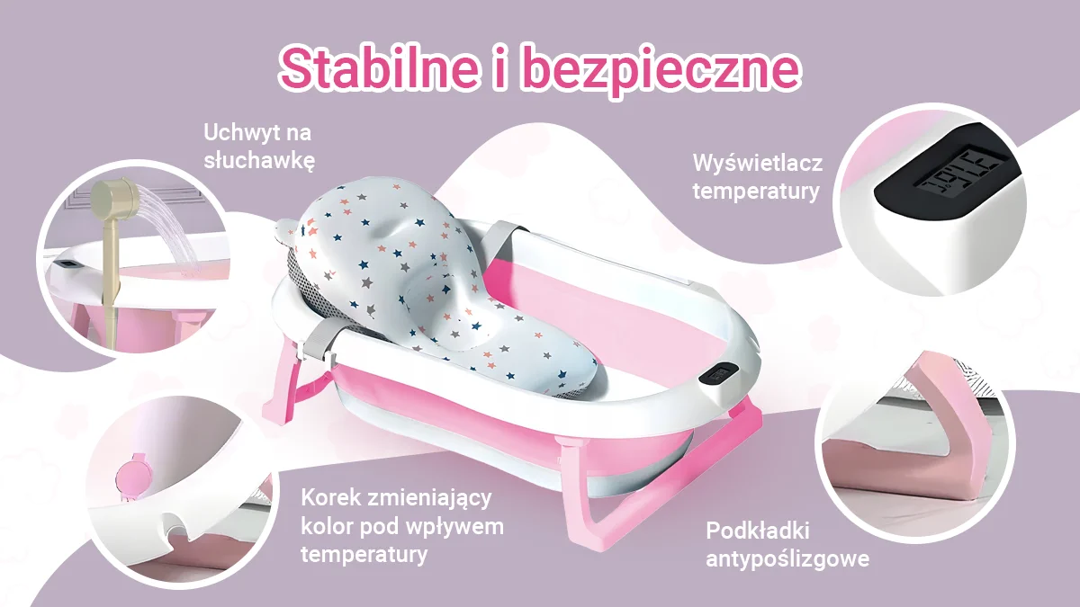 Extralink Kids | Wanienka | rožinė su termometrem LED aprašymas - Prekės nuotrauka