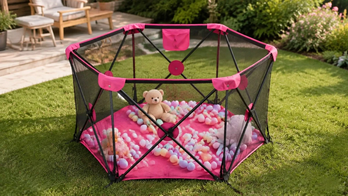 Extralink Kids, sulankstomas žaidimų aptvaras, sausas kamuoliukų baseinas vaikams 120x68cm didelis k-462 aprašymas - Prekės nuotrauka
