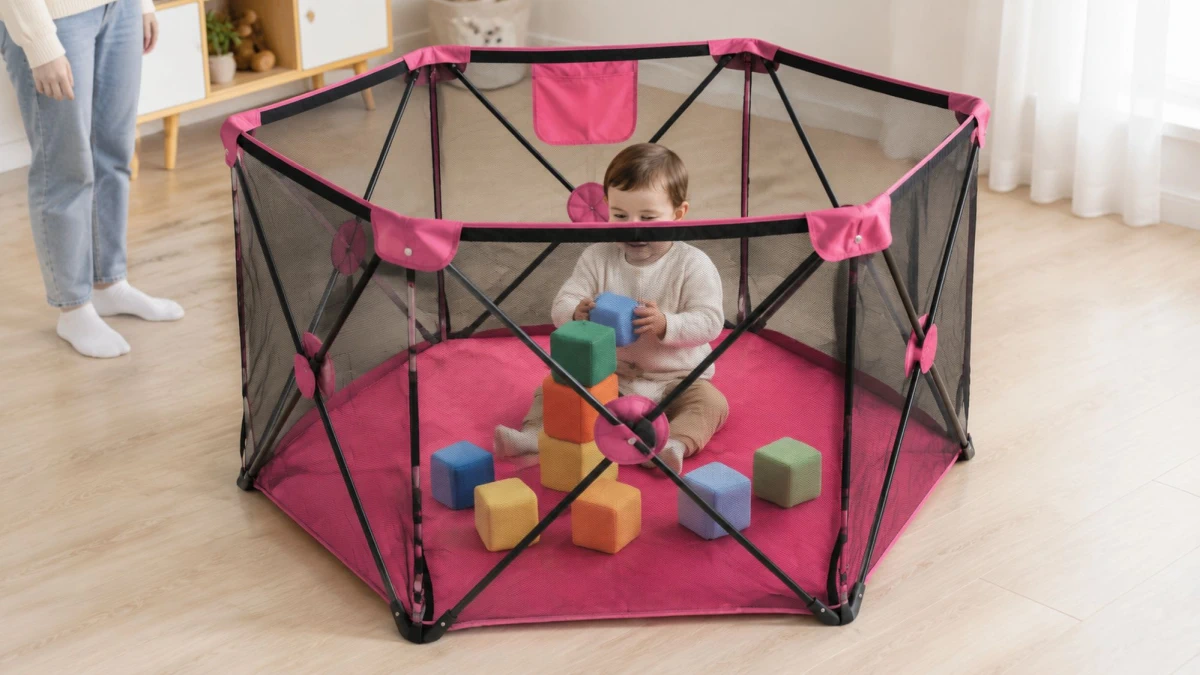 Extralink Kids, sulankstomas žaidimų aptvaras, sausas kamuoliukų baseinas vaikams 120x68cm didelis k-462 aprašymas - Prekės nuotrauka