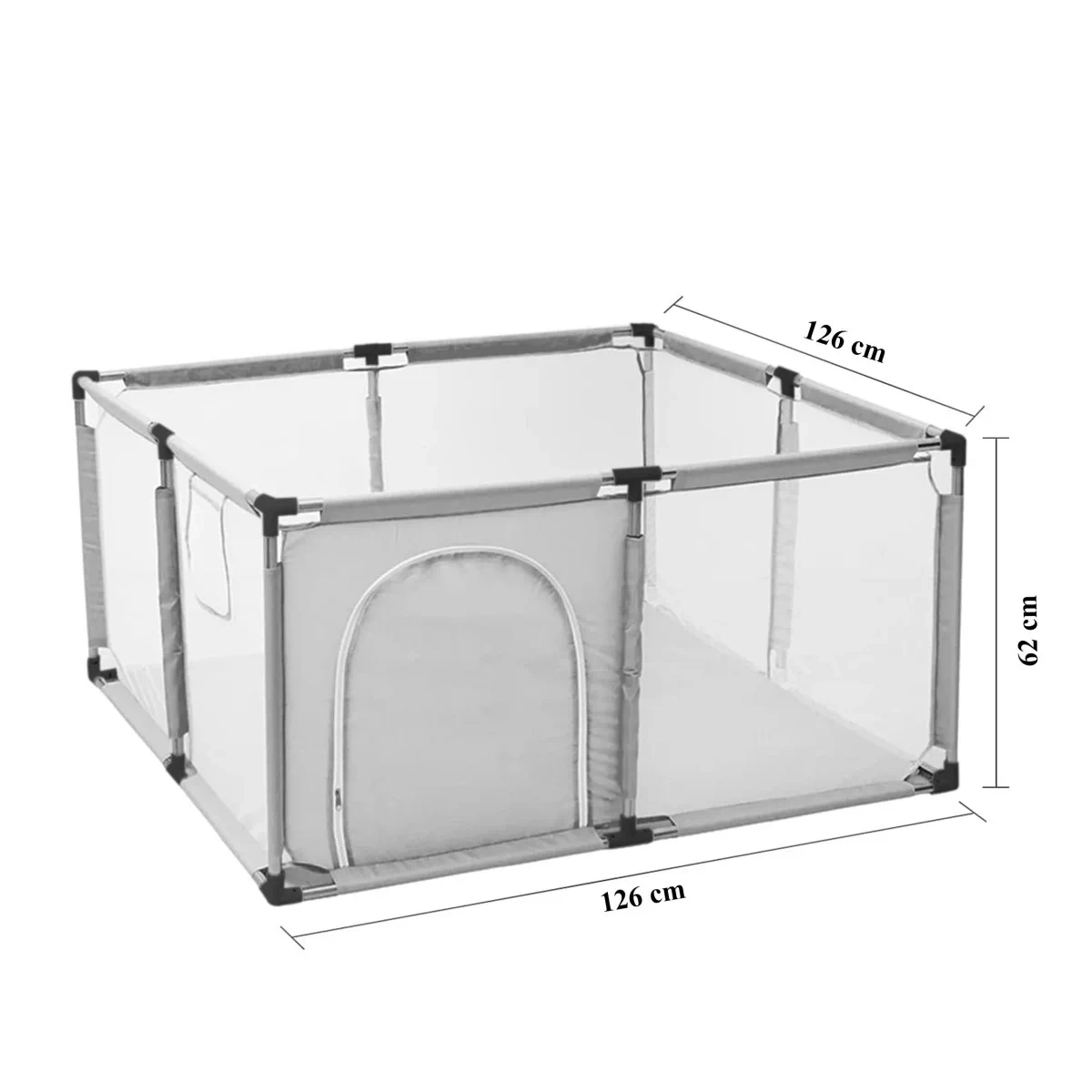 Extralink Kids Playpen, Dry Pool Playground for Children, Foldable 126x126cm Ball Pit k-458 aprašymas - Prekės nuotrauka
