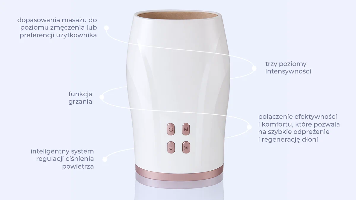 Extralink Lifestyle rankų masažuoklis 01 | Rankų masažuoklis | 5W, USB Typ C aprašymas - Prekės nuotrauka