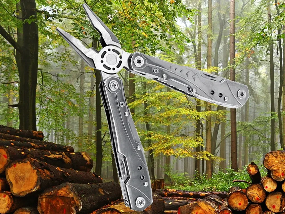 Extralink Multitool, Pocket Knife 23-in-1, with Case, Sidabrinis aprašymas - Prekės nuotrauka