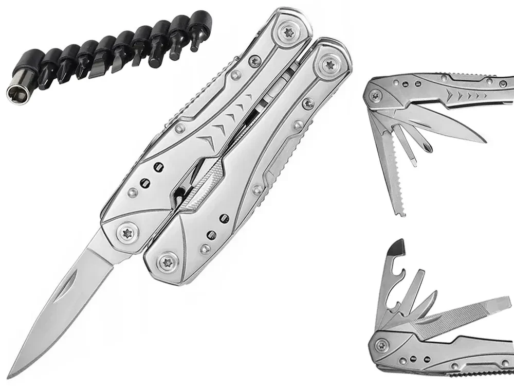 Extralink Multitool, Pocket Knife 23-in-1, with Case, Sidabrinis aprašymas - Prekės nuotrauka
