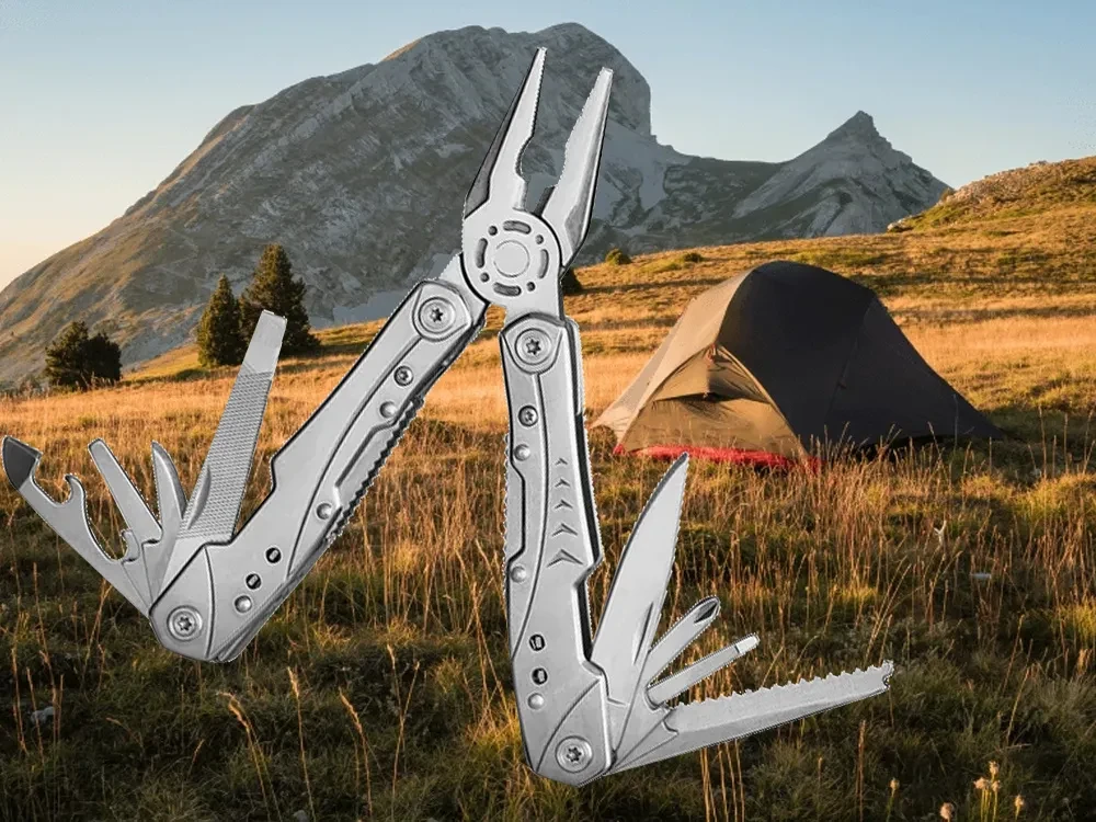 Extralink Multitool, Pocket Knife 23-in-1, with Case, Sidabrinis aprašymas - Prekės nuotrauka
