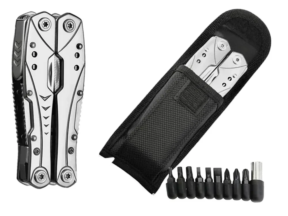 Extralink Multitool, Pocket Knife 23-in-1, with Case, Sidabrinis aprašymas - Prekės nuotrauka