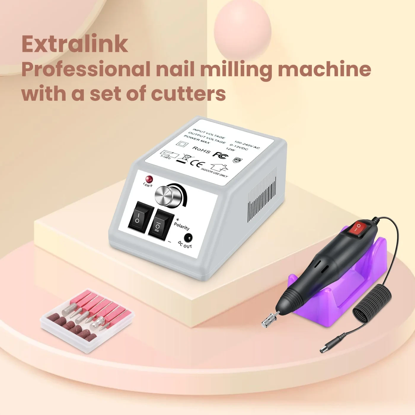 Extralink | Frezarka do paznokci | EU, pilka aprašymas - Prekės nuotrauka