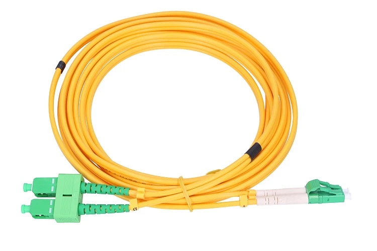 Extralink Patchcord SC/APC-LC/APC, Single-mode, Duplex, 9/125um, 3mm, 5m aprašymas - Prekės nuotrauka