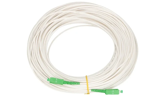 Extralink SC/APC-SC/APC | LSZH, Jednomodowy, Simplex, G.657A1, 3mm, 30m, balta aprašymas - Prekės nuotrauka
