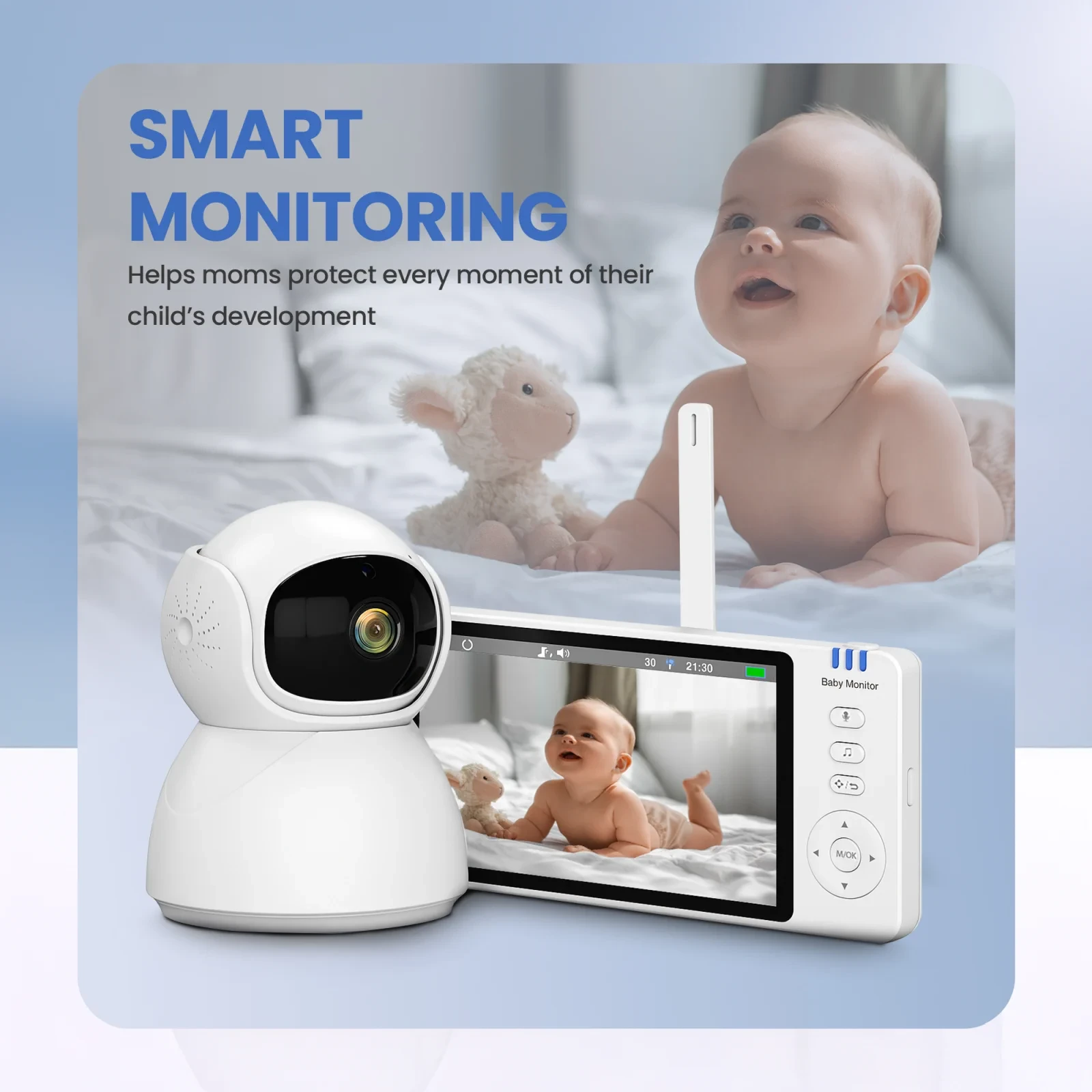 Extralink Reya | Mobili auklė | MO570 su monitorem 5' VOX 2,4 GHz aprašymas - Prekės nuotrauka Extralink Reya | Mobili auklė | MO570 su monitorem 5' VOX 2,4 GHz aprašymas - Prekės nuotrauka