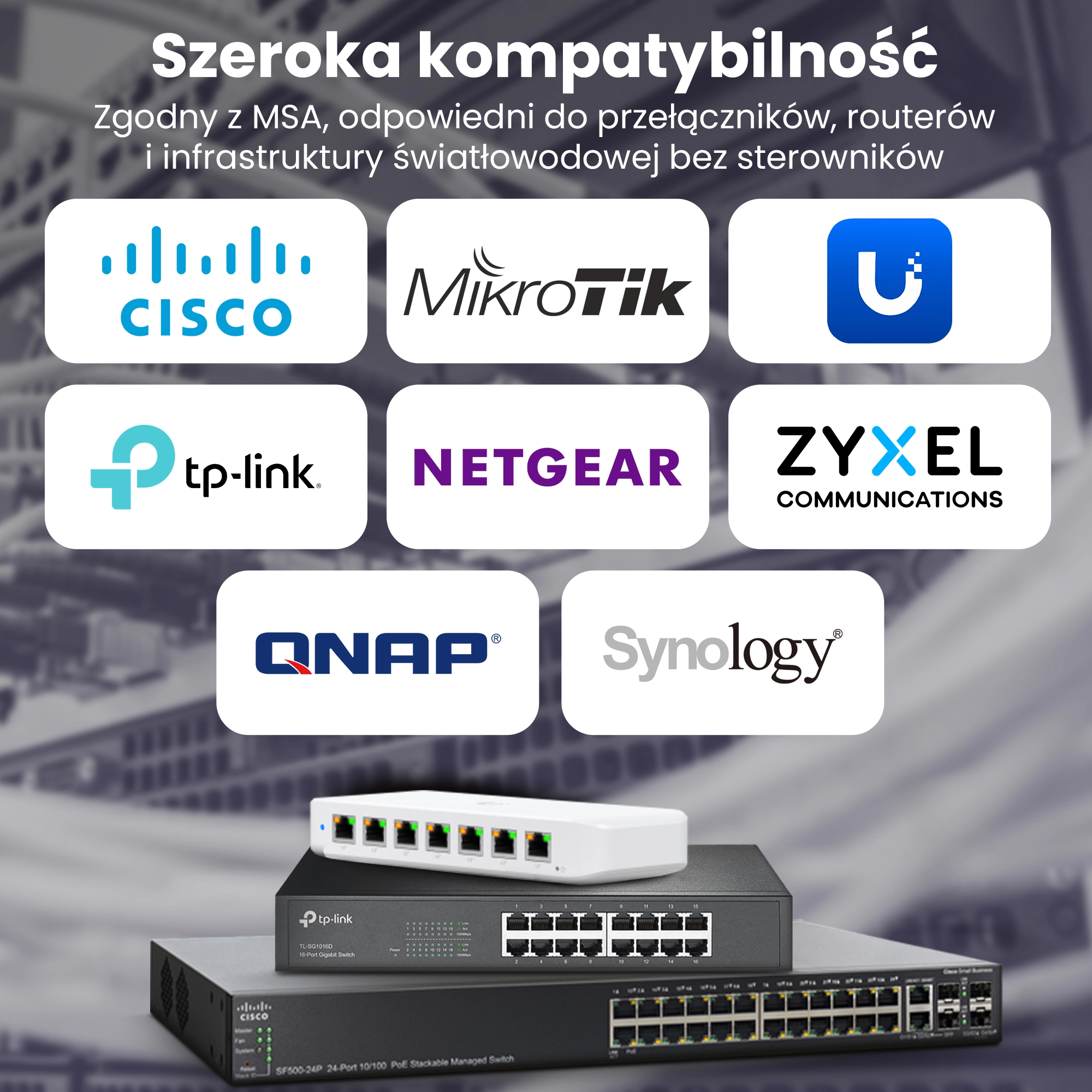 Šakotuvas „Extralink SFP+ 10G“ 2 pakuočių rinkinys | „Modulis SFP+“ | 10 Gbps, 850 nm, 300 m, daugiamodis aprašymas - Prekės nuotrauka
