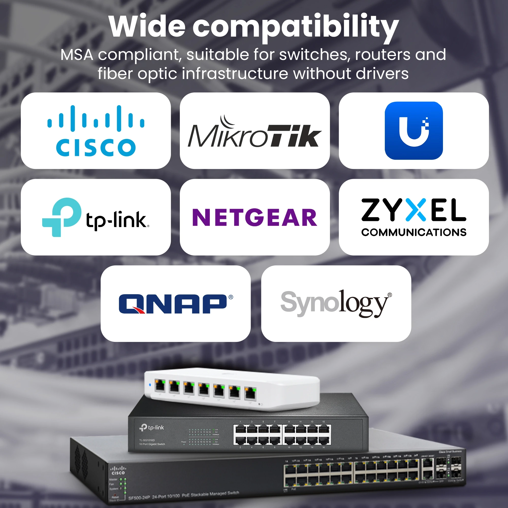 Šakotuvas „Extralink SFP+ 10G“ 2 pakuočių rinkinys | „Modulis SFP+“ | 10 Gbps, 850 nm, 300 m, daugiamodis aprašymas - Prekės nuotrauka Šakotuvas „Extralink SFP+ 10G“ 2 pakuočių rinkinys | „Modulis SFP+“ | 10 Gbps, 850 nm, 300 m, daugiamodis aprašymas - Prekės nuotrauka