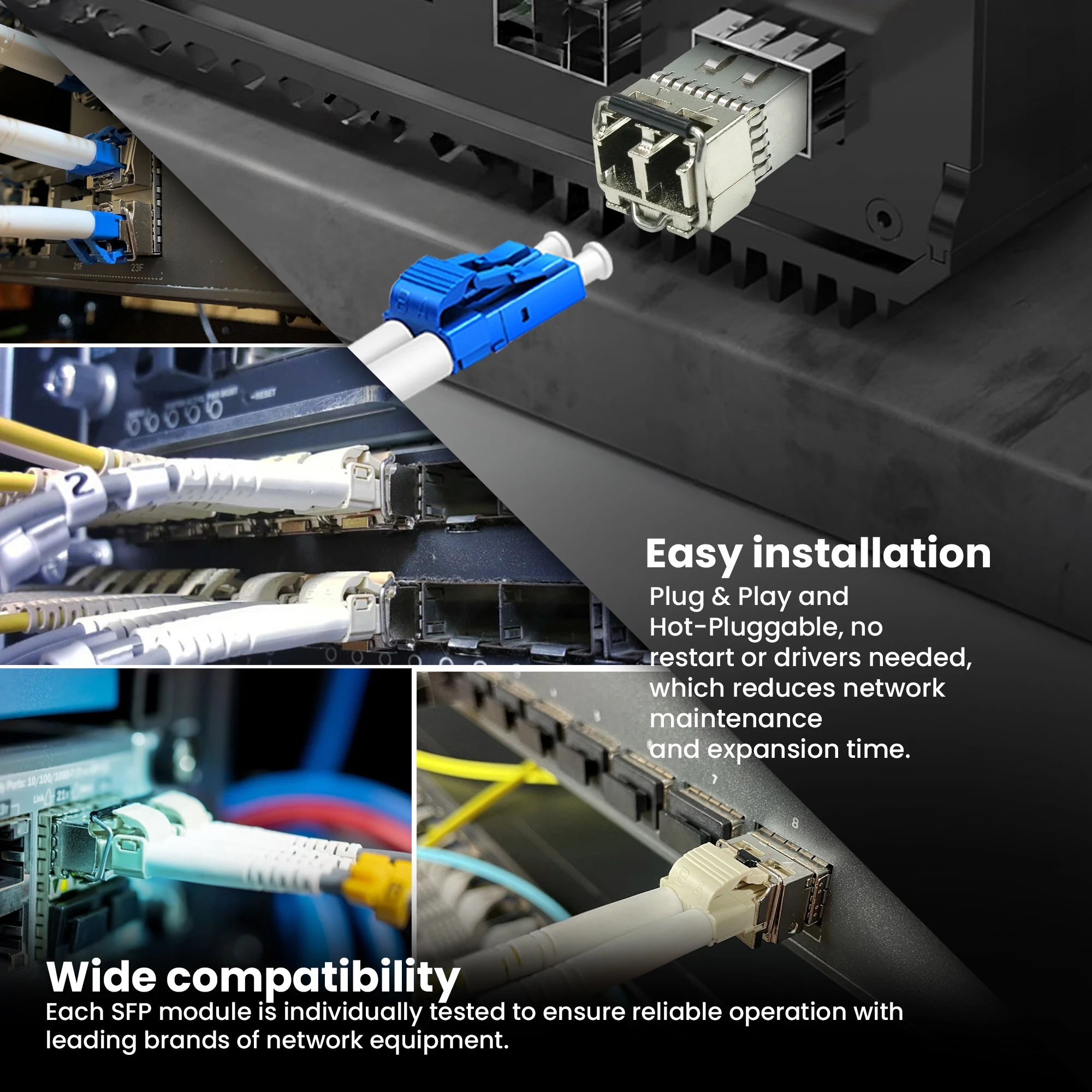 Šakotuvas „Extralink SFP+ 10G“ 2 pakuočių rinkinys | „Modulis SFP+“ | 10 Gbps, 850 nm, 300 m, daugiamodis aprašymas - Prekės nuotrauka Šakotuvas „Extralink SFP+ 10G“ 2 pakuočių rinkinys | „Modulis SFP+“ | 10 Gbps, 850 nm, 300 m, daugiamodis aprašymas - Prekės nuotrauka