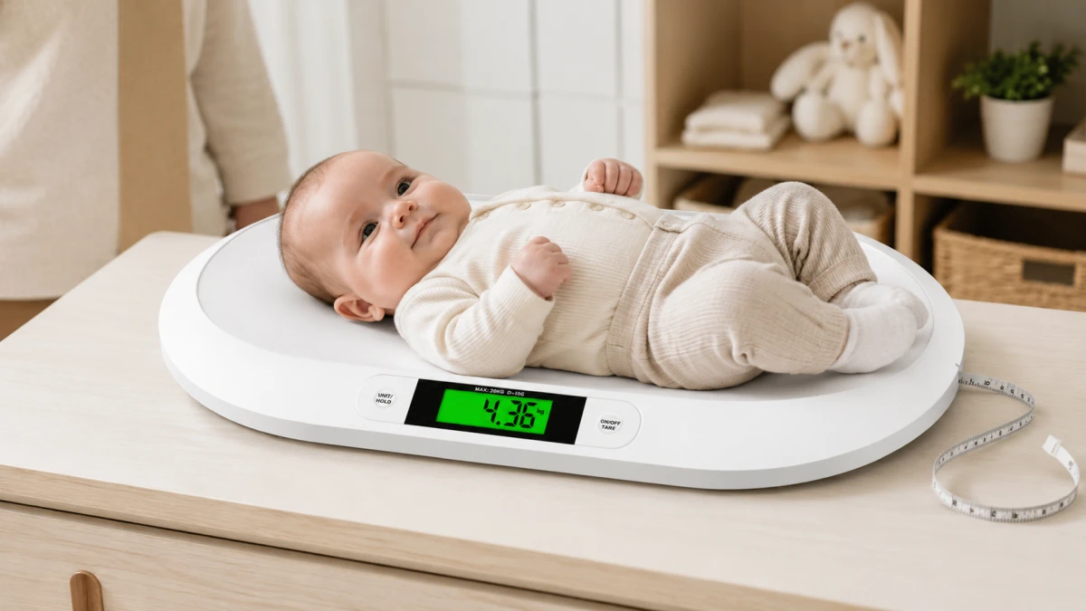 Virtuvinės svarstyklės Extralink Smart Life Baby Scale B5 | Svarstyklės kūdikiams | aprašymas - Prekės nuotrauka