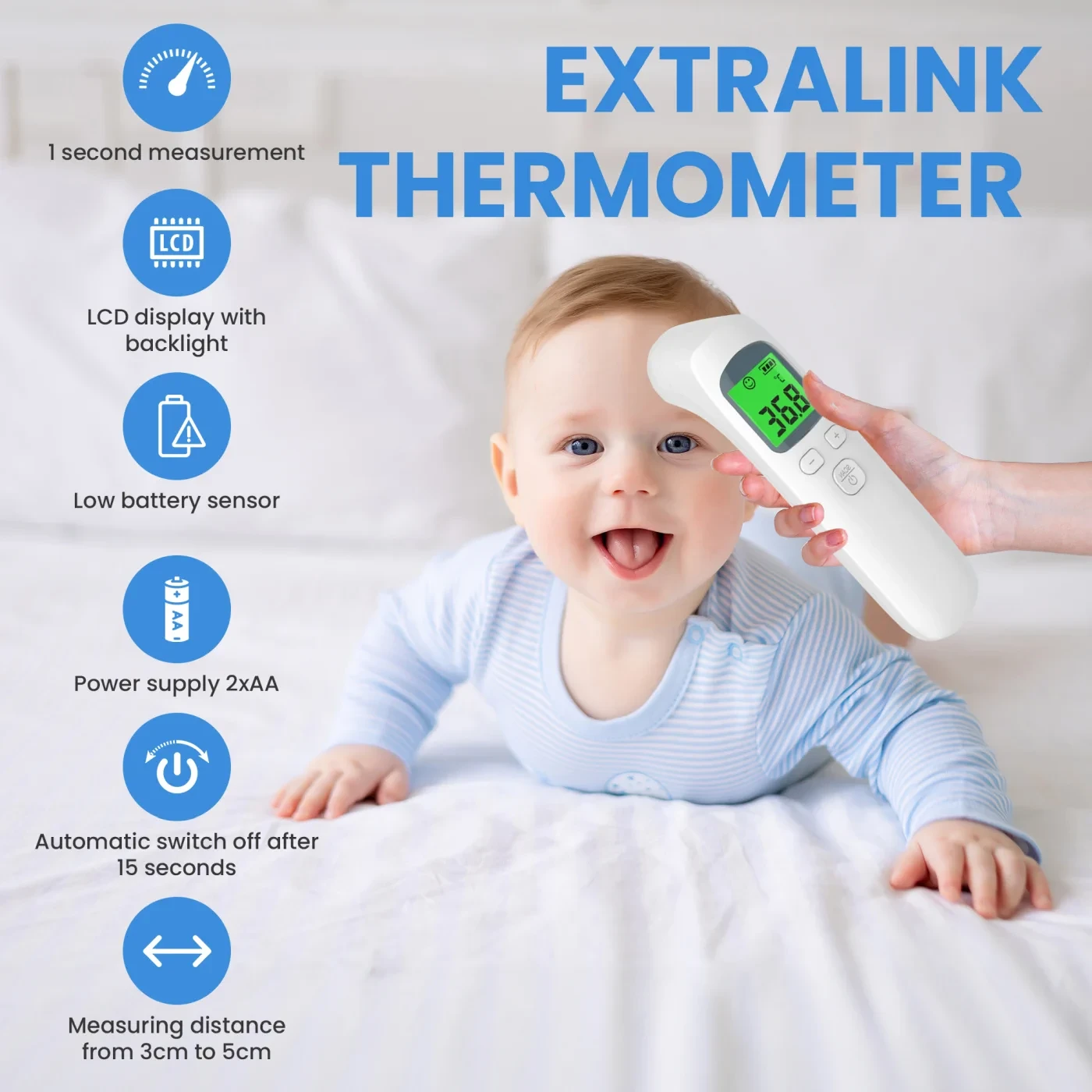 Extralink Smart Life F-01 balta aprašymas - Prekės nuotrauka