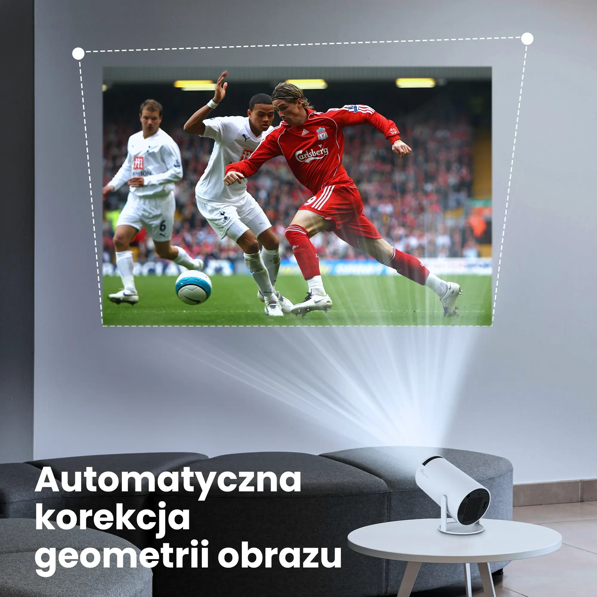 Extralink Smart Life Smart Projektorius ESP-Mini, 200 ANSI, 720p, Auto Keystone Correction, Android 11 aprašymas - Prekės nuotrauka