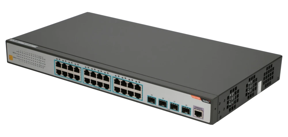 Šakotuvas Fiberhome S4820-28T-X-AC Switch, 24x RJ45 1000Mb/s, 4x SFP+ aprašymas - Prekės nuotrauka