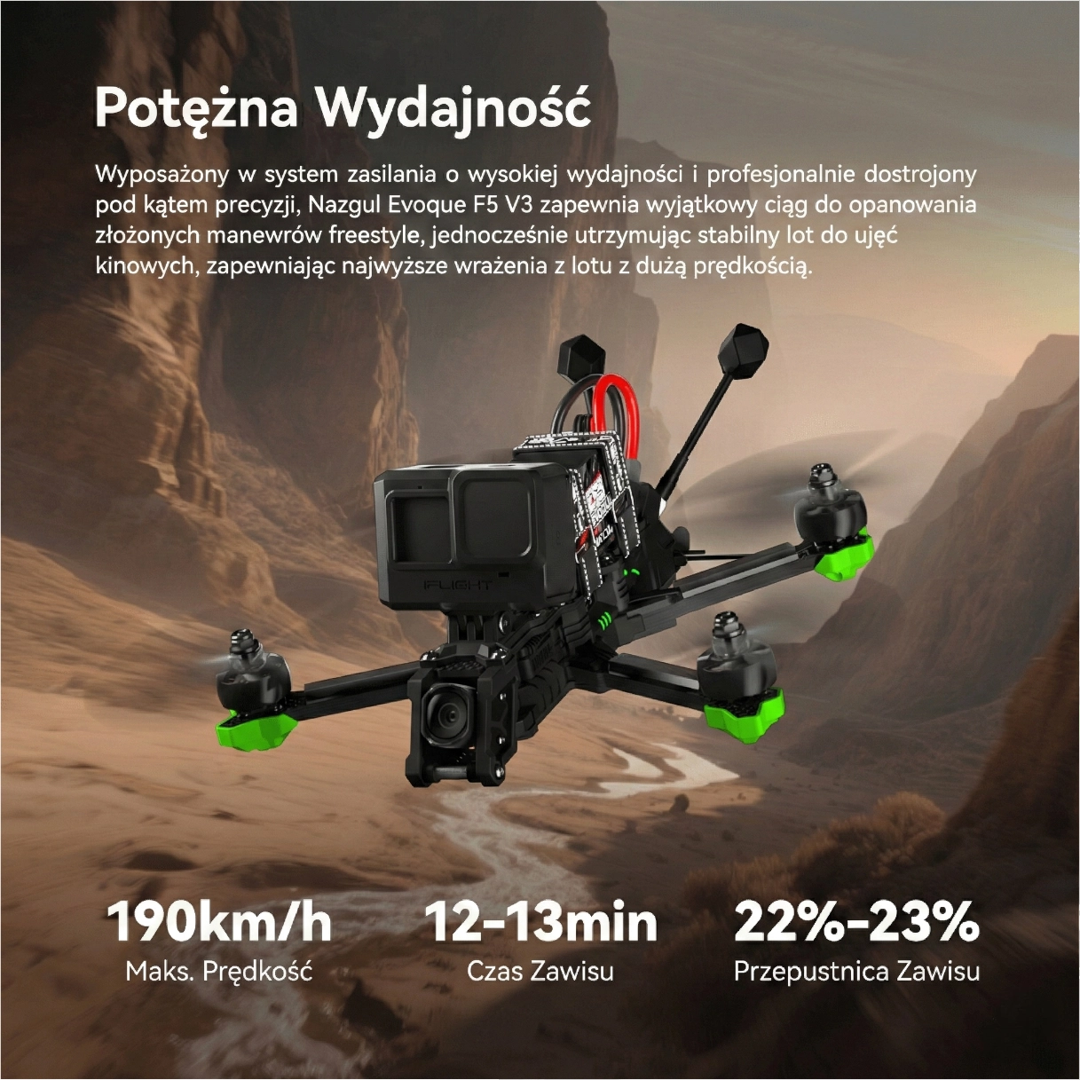 iFlight Nazgul Evoque F5 V3 O4 6S HD | FPV drone | aprašymas - Prekės nuotrauka