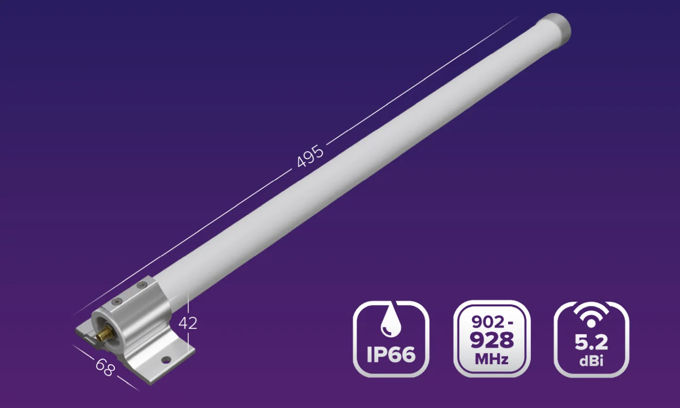 Mikrotik 915_Omni_antena | WiFi antena | Visakryptė antena 6.5dBi 900-928MHz + SMA + laikiklis aprašymas - Prekės nuotrauka Mikrotik 915_Omni_antena | WiFi antena | Visakryptė antena 6.5dBi 900-928MHz + SMA + laikiklis aprašymas - Prekės nuotrauka