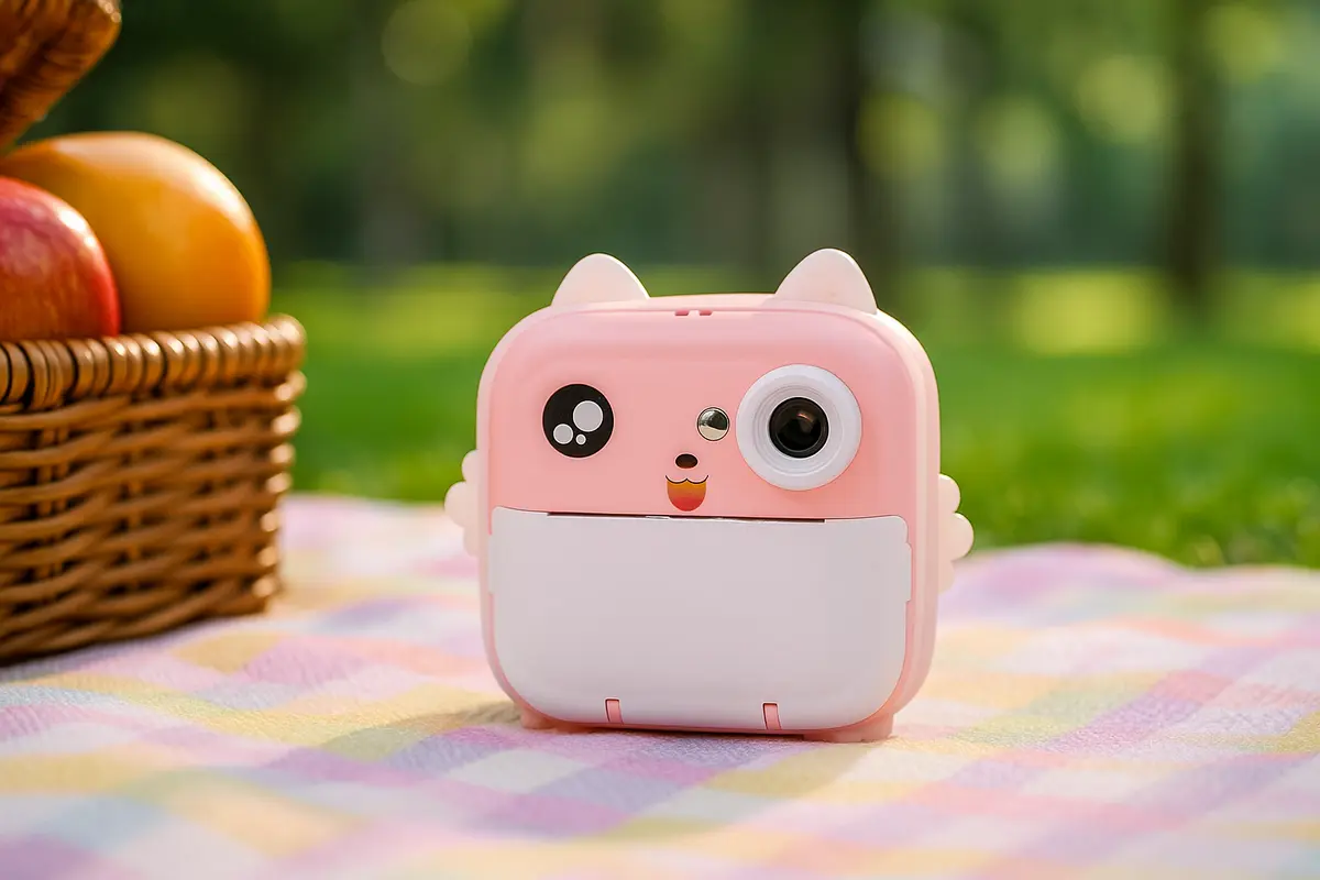 Extralink EPP-003 Rožinė | Mini terminis spausdintuvas su kamera | 3 ritinėliai terminio popieriaus, 2,5
