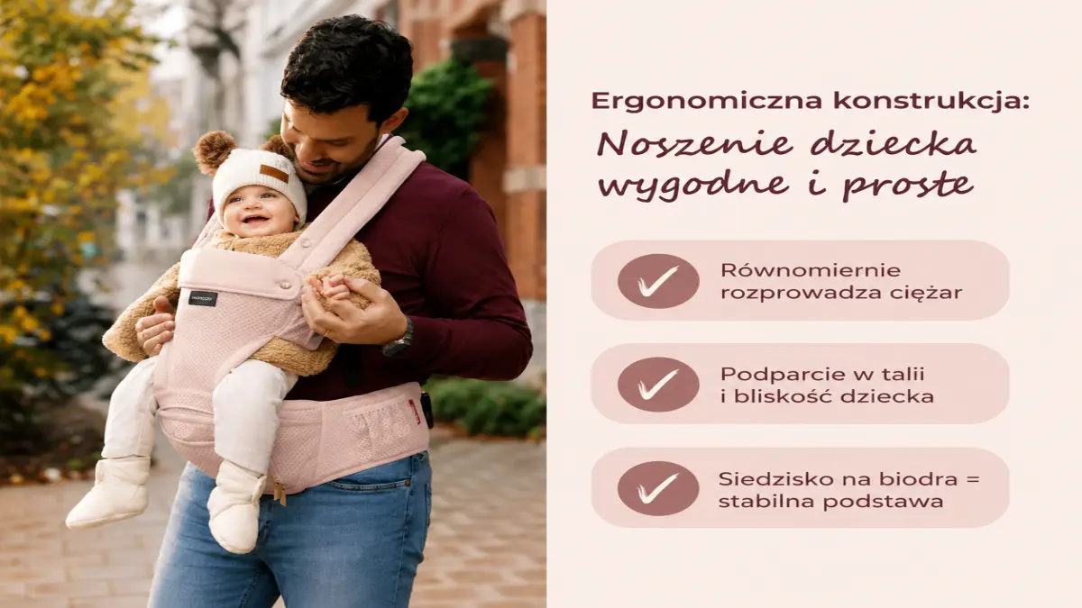 MOMCOZY BABY CARRIER WITH HIP SEAT AIR MESH-Rožinis aprašymas - Prekės nuotrauka