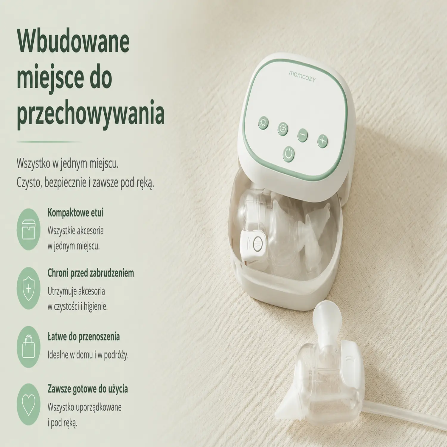 Momcozy BreezyClear Pro™ | Elektrinis nosies aspiratorius vaikams | 75 kPa aprašymas - Prekės nuotrauka