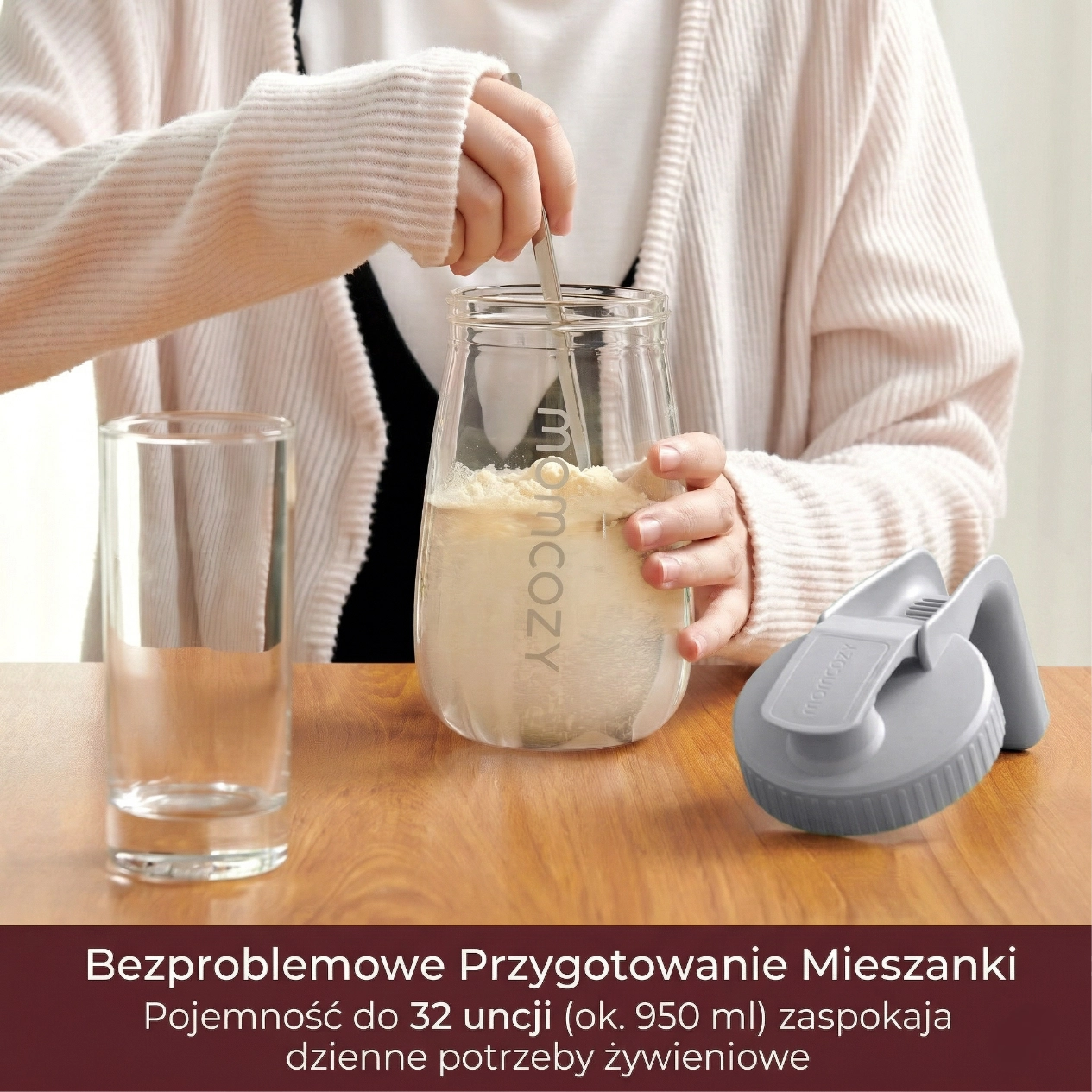 Momcozy GP01 Pilkas | 950 ml breast milk storage container aprašymas - Prekės nuotrauka
