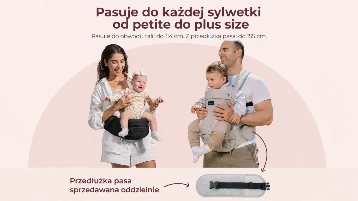 MOMCOZY HC002 | Carrier with hip seat | Juodas colour aprašymas - Prekės nuotrauka