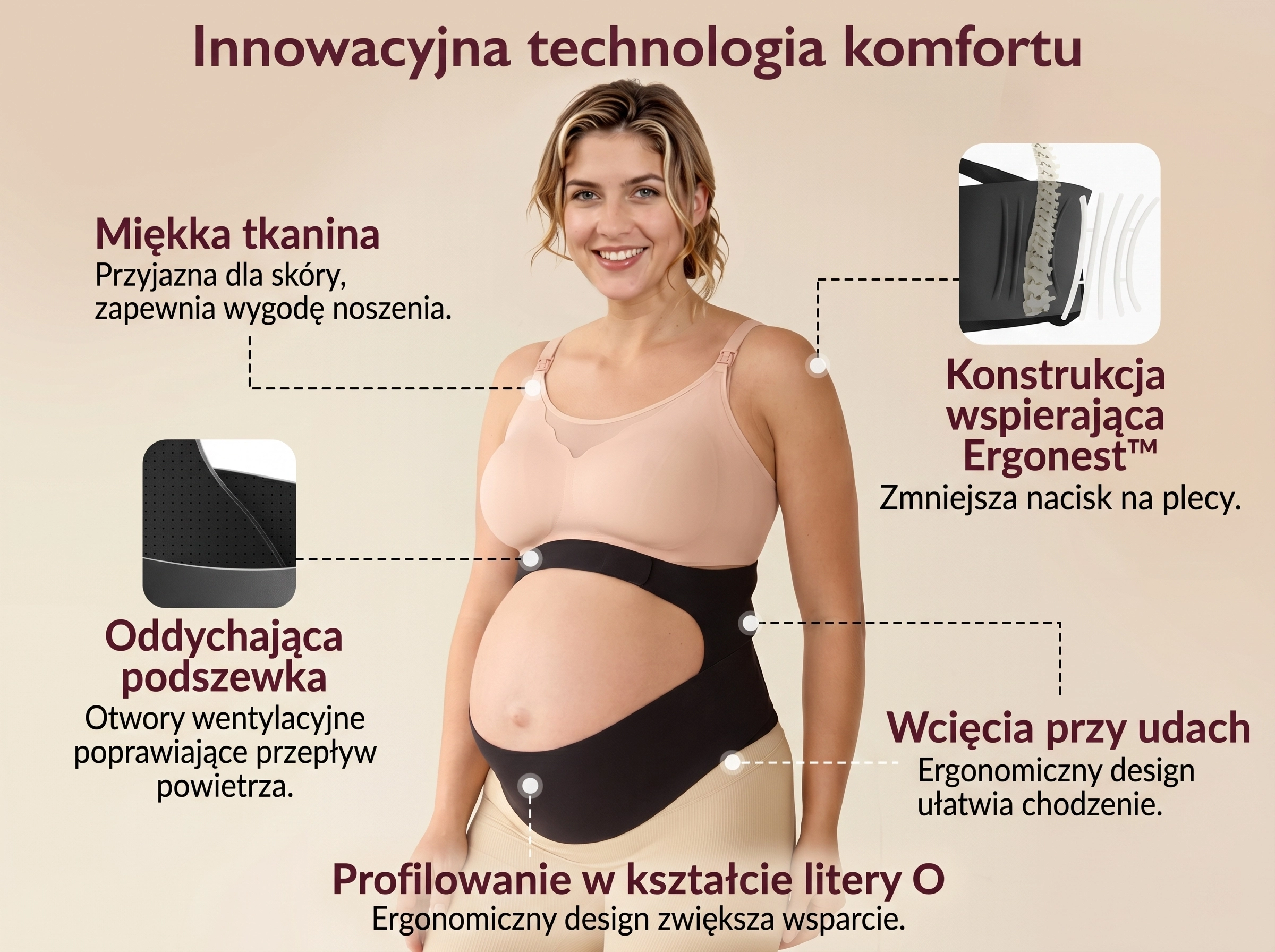 Momcozy Pregnancy Belly Band Juodas XL | Pas ciążowy | aprašymas - Prekės nuotrauka Momcozy Pregnancy Belly Band Juodas XL | Pas ciążowy | aprašymas - Prekės nuotrauka