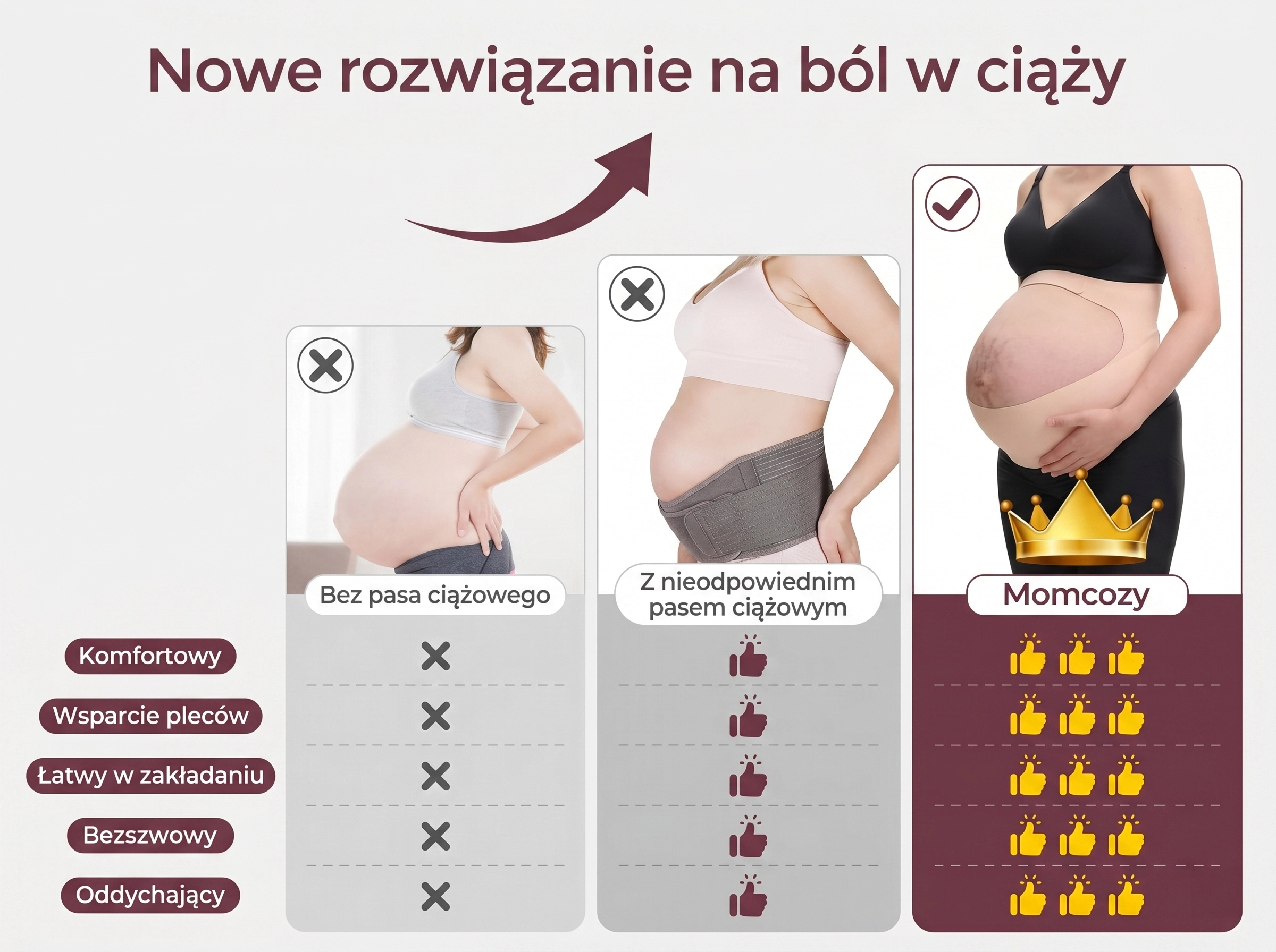 Nėštumo diržas Momcozy Nėščiosios pilvo juosta odai L aprašymas - Prekės nuotrauka Nėštumo diržas Momcozy Nėščiosios pilvo juosta odai L aprašymas - Prekės nuotrauka