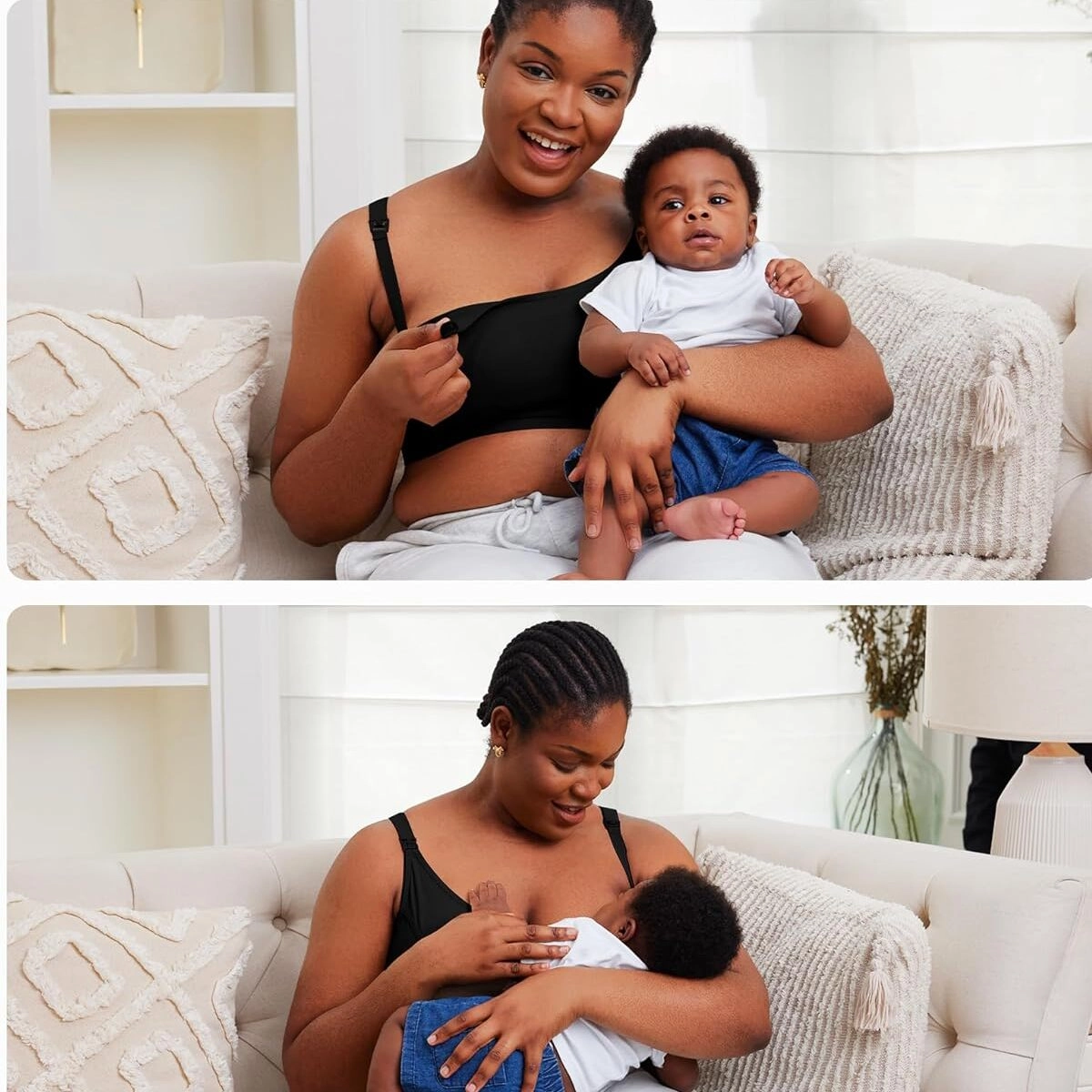 Momcozy YN08 (S), Hands-Free breast pump bra, Juodas aprašymas - Prekės nuotrauka