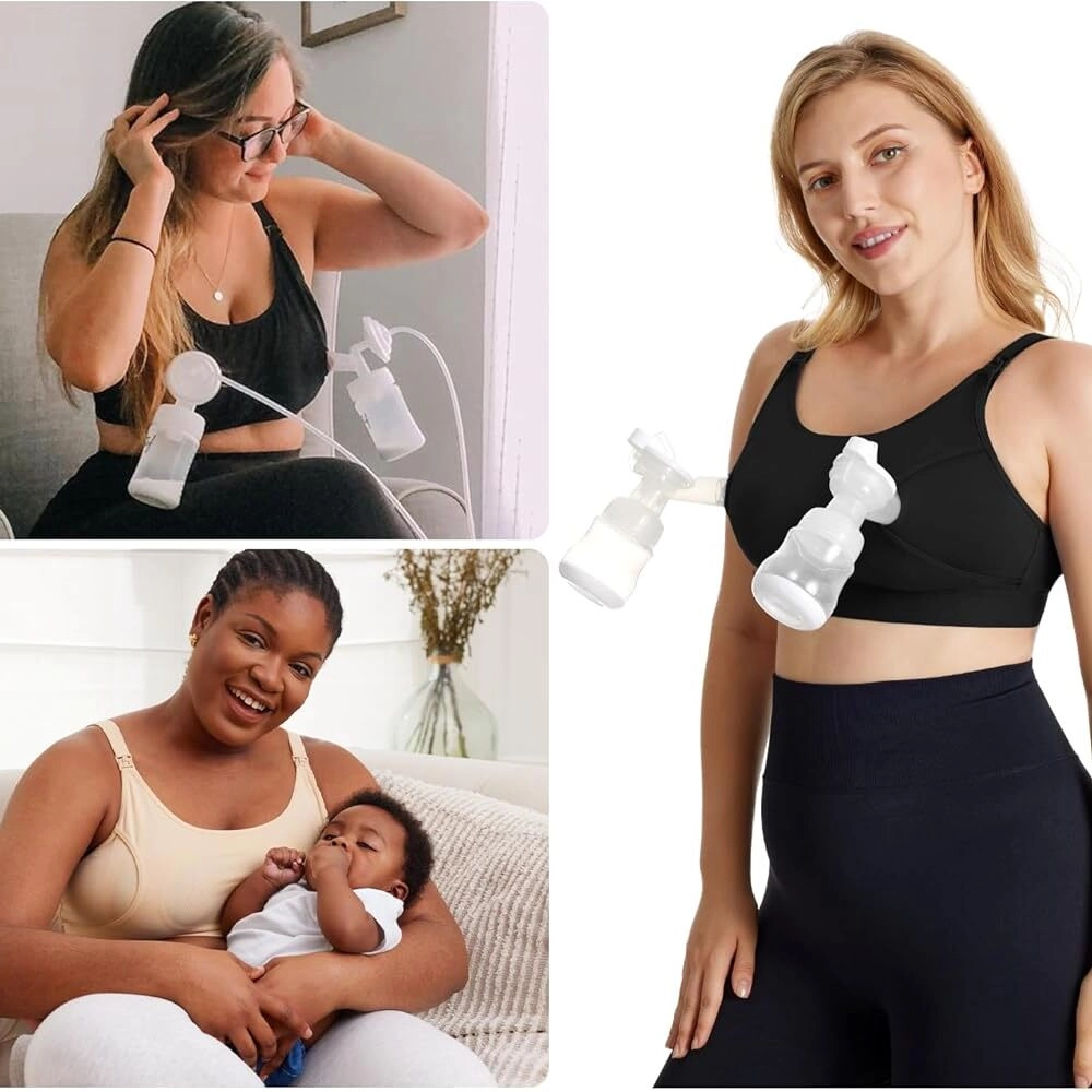 Momcozy YN08 (S), Hands-Free breast pump bra, Juodas aprašymas - Prekės nuotrauka