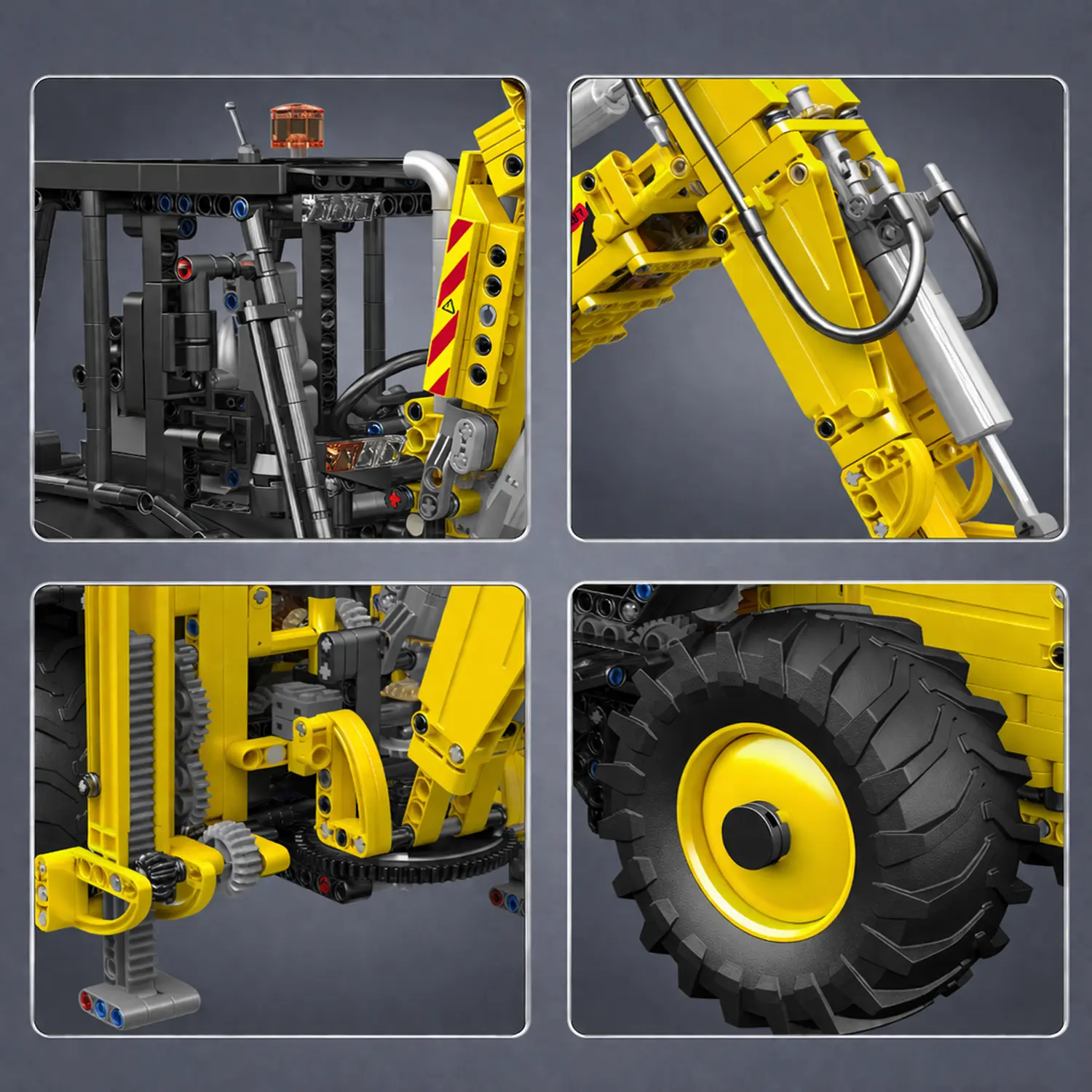 Mould King Technic 17036 BULDOŻER KOPARKA Rinkinys DO UŁOŻENIA aprašymas - Prekės nuotrauka