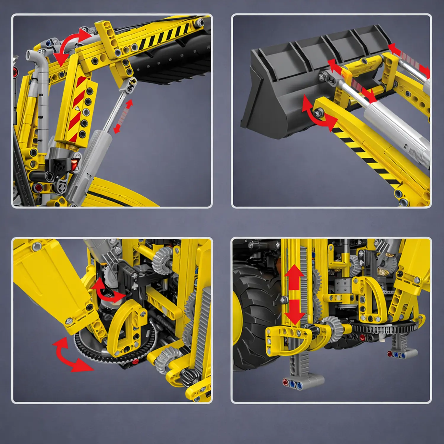 Mould King Technic 17036 BULDOŻER KOPARKA Rinkinys DO UŁOŻENIA aprašymas - Prekės nuotrauka