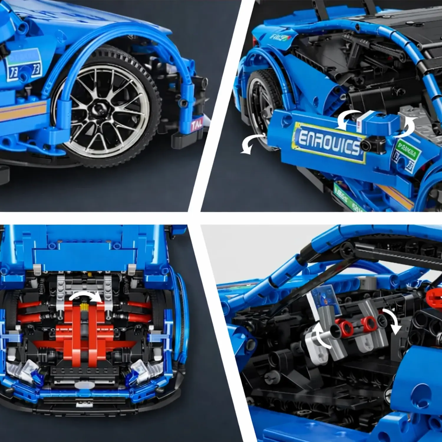 MOULD KING - C63 RACING CAR | SET 13073 - 1989 PCS aprašymas - Prekės nuotrauka