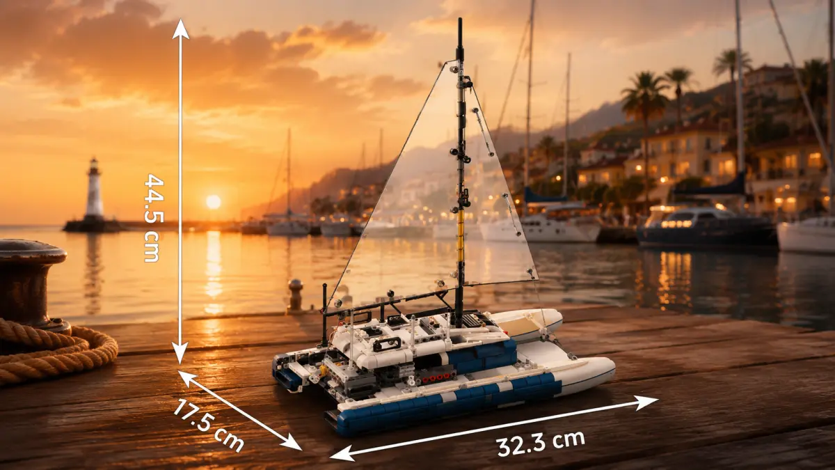 Mould King Mould King Catamaran Sailboat 10217 | Rinkinys klocków | 890 dalys aprašymas - Prekės nuotrauka