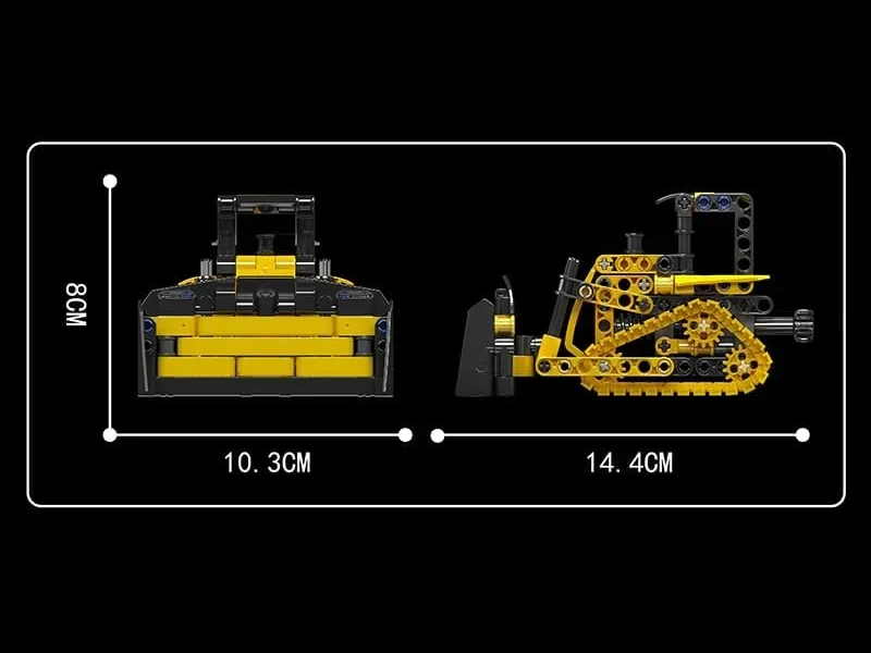 MOULD KING - CRAWLER BULLDOZER | SET 24020 - 244 PCS aprašymas - Prekės nuotrauka
