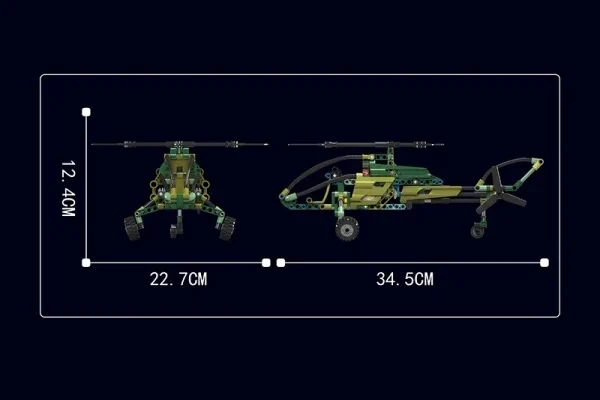 MOULD KING - EXPLORATION HELICOPTER | SET 24052 - 284 PCS aprašymas - Prekės nuotrauka