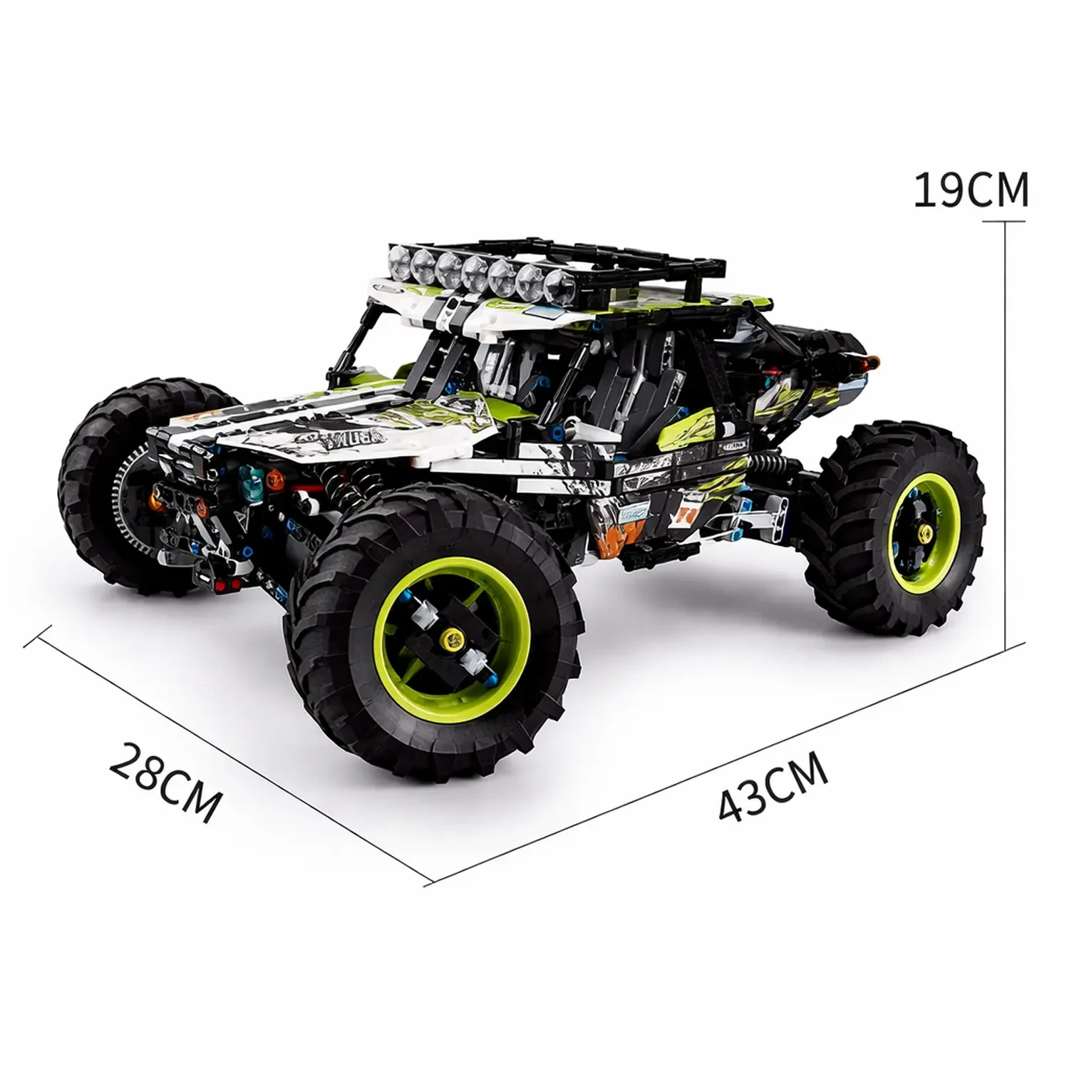 Polesie MOULD KING - Žalias HOUND BUGGY | SET 18002S - 2016 PCS aprašymas - Prekės nuotrauka