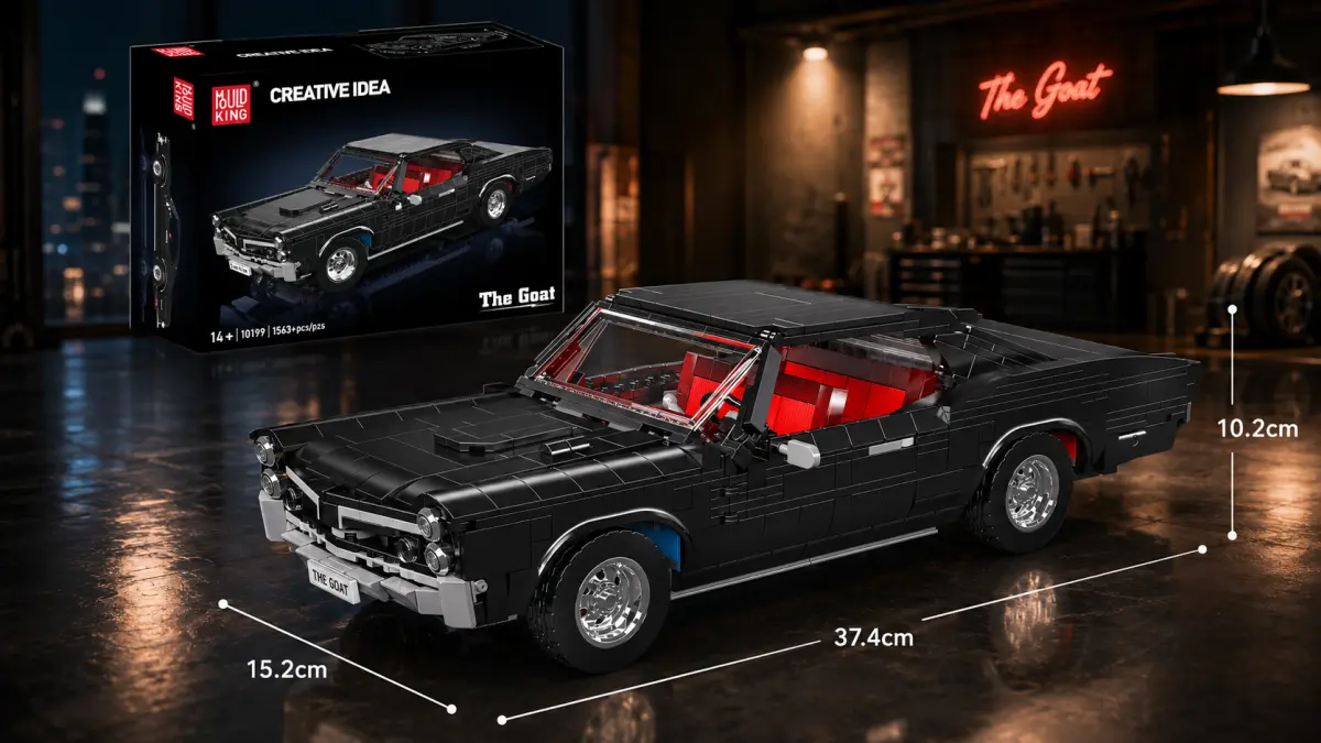 Polesie Mould King „Mold King GTO Classic Muscle Car 10199“ | Kaladėlių rinkinys | 1563 elementai aprašymas - Prekės nuotrauka Polesie Mould King „Mold King GTO Classic Muscle Car 10199“ | Kaladėlių rinkinys | 1563 elementai aprašymas - Prekės nuotrauka