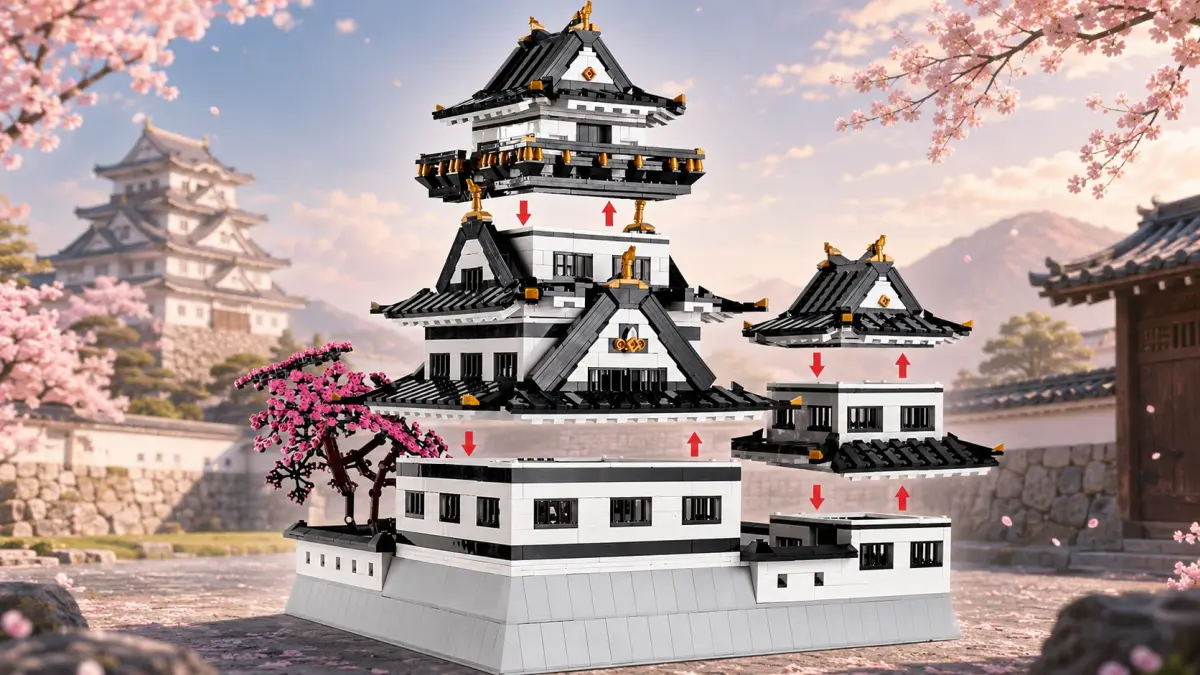 Alcasa Mould King Himeji-Jo pilis, karalius, 22006 | Konstrukcijos rinkinys | 3086 elementai aprašymas - Prekės nuotrauka Alcasa Mould King Himeji-Jo pilis, karalius, 22006 | Konstrukcijos rinkinys | 3086 elementai aprašymas - Prekės nuotrauka