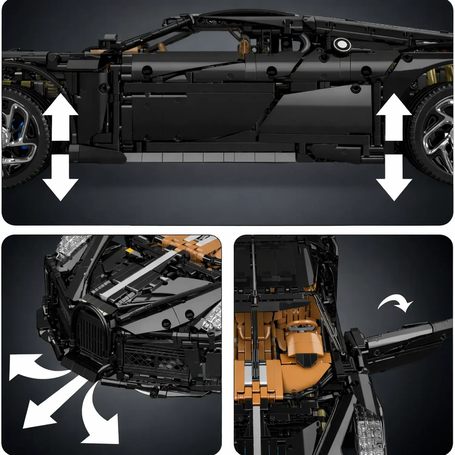 MOULD KING - LA VOITURE NOIRE | SET 13163S - 4800 PCS aprašymas - Prekės nuotrauka