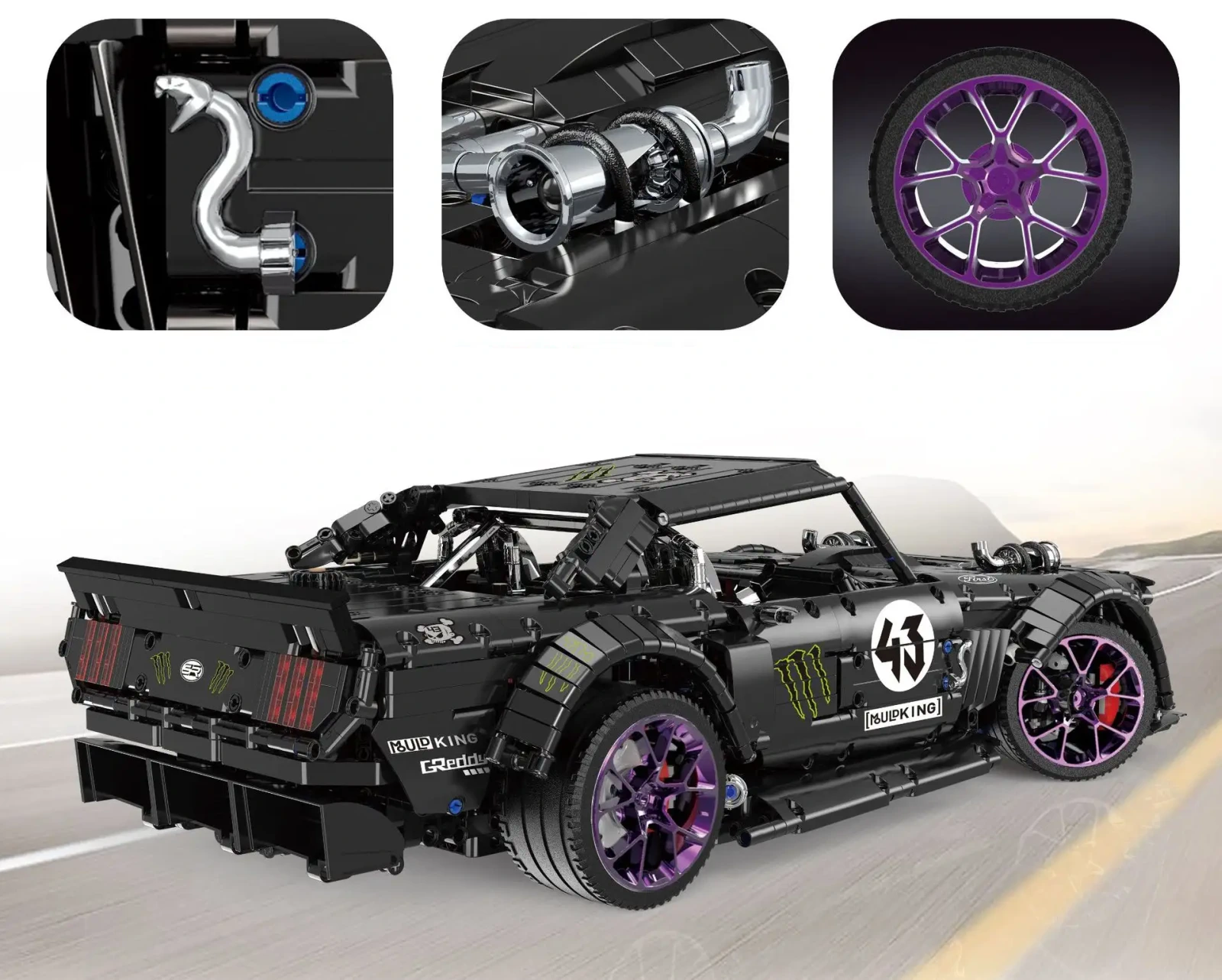 MOULD KING - MUSTANG | SET 13108S - 3201 PCS aprašymas - Prekės nuotrauka