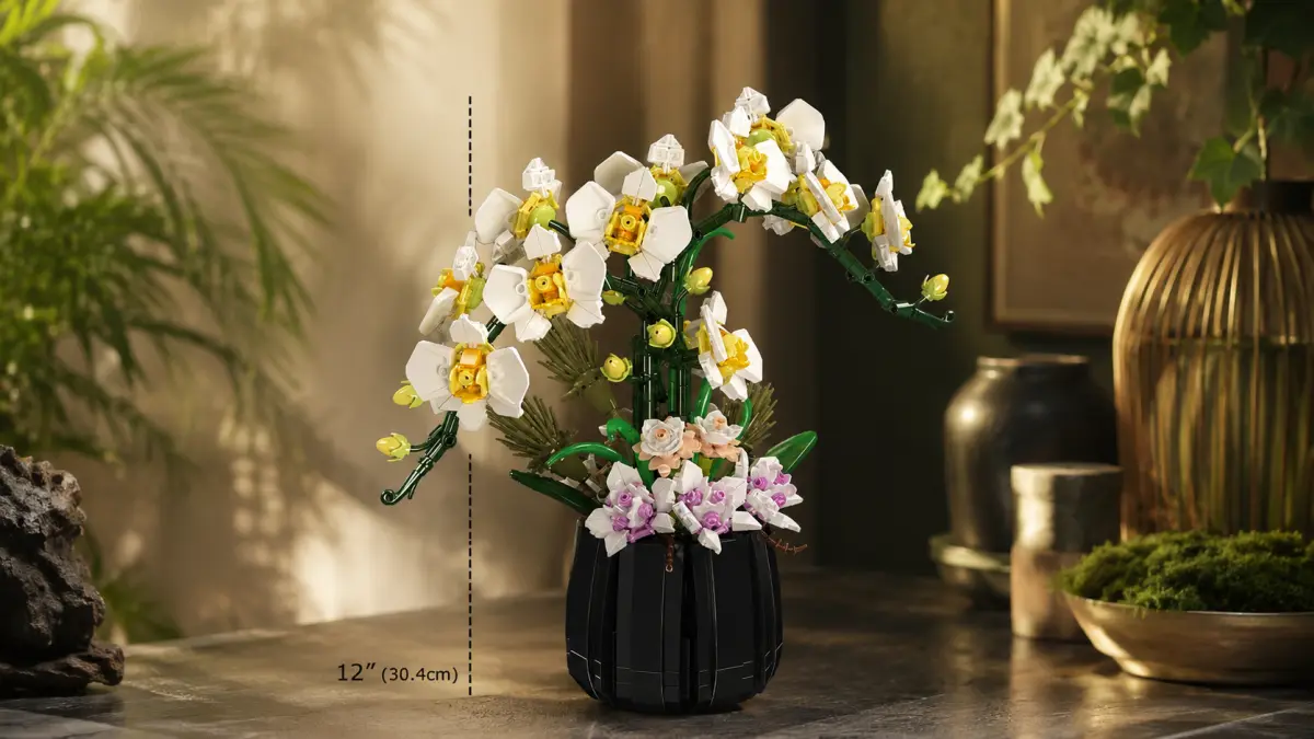 Mould King Mould King Orchid Bonsai 24108 | Rinkinys klocków | 1014 dalys aprašymas - Prekės nuotrauka