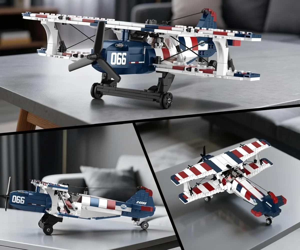 Polesie MOULD KING - RACING BIPLANE - AMERICAN STYLE | SET 24066 - 540 PCS aprašymas - Prekės nuotrauka