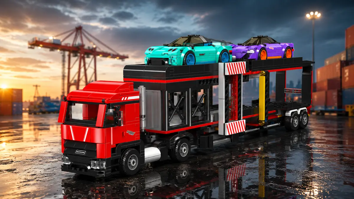 Mould King Mould King Sports Car Transporter Truck 24078 | Rinkinys klocków | 997 dalys aprašymas - Prekės nuotrauka