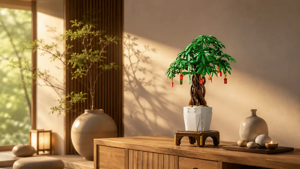Mould King Mold King 10063S statybiniai blokai Laimės medžio bonsai dekoracija aprašymas - Prekės nuotrauka