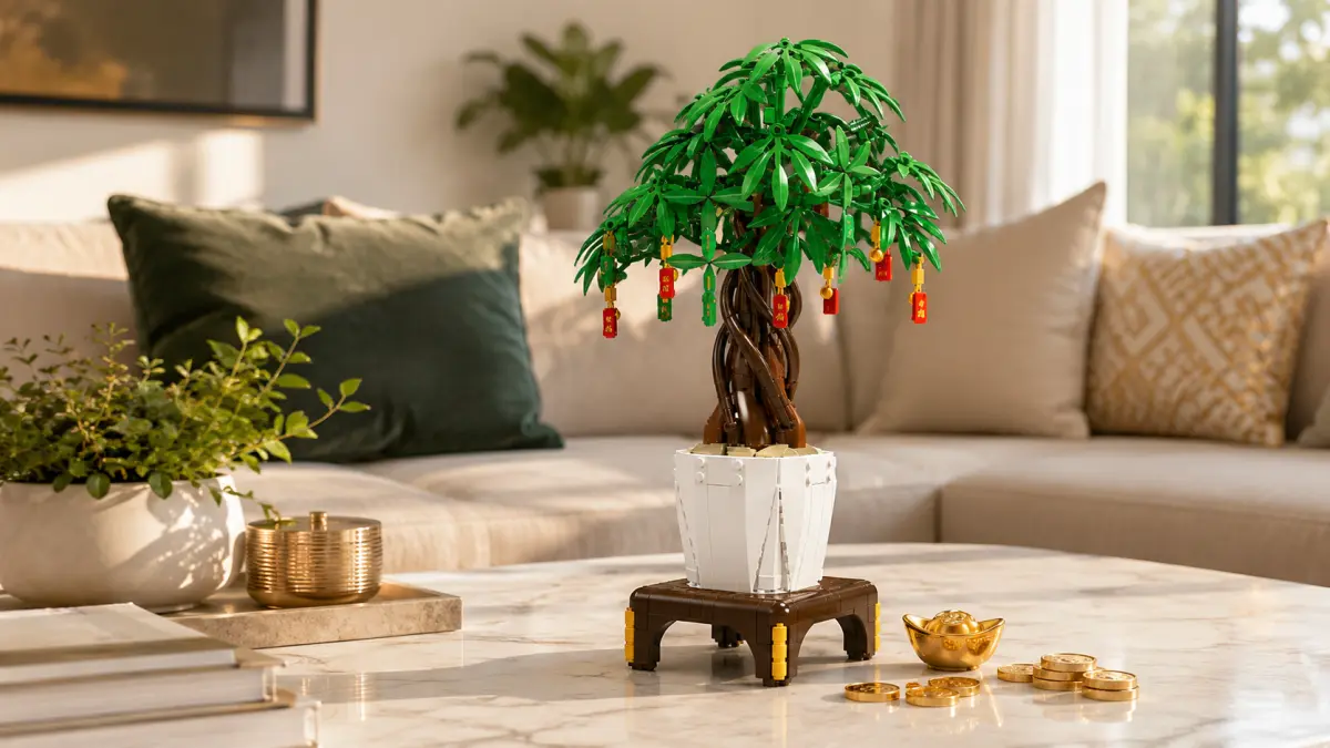 Mould King Mold King 10063S statybiniai blokai Laimės medžio bonsai dekoracija aprašymas - Prekės nuotrauka